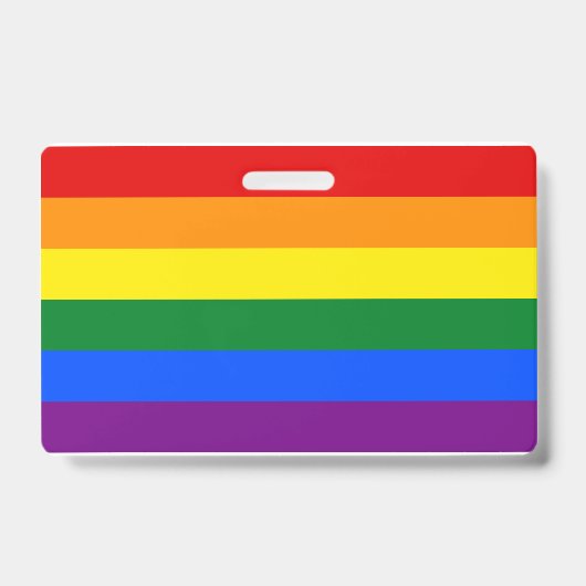 LGBTレインボーゲイプライド国旗の名前 バッジ (正面)