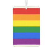 LGBTレインボーゲイプライド国旗 カーエアーフレッシュナー (裏面)