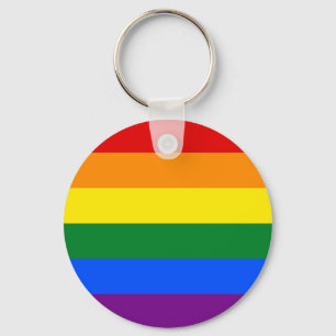 LGBTレインボーゲイプライド国旗 キーホルダー