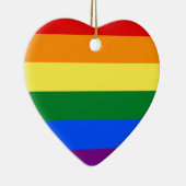 LGBTレインボーゲイプライド国旗 セラミックオーナメント (右)