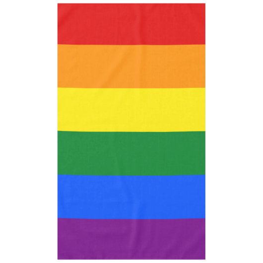LGBTレインボーゲイプライド国旗 テーブルクロス (正面)