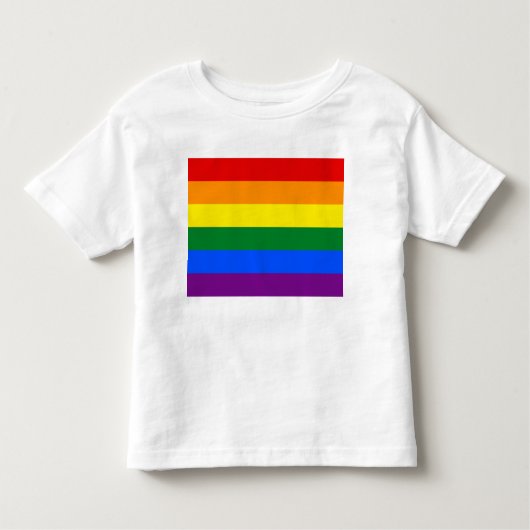 LGBTレインボーゲイプライド国旗 トドラーTシャツ (正面)