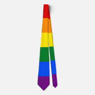 LGBTレインボーゲイプライド国旗 ネクタイ