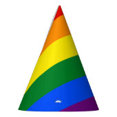 LGBTレインボーゲイプライド国旗 パーティーハット (左)