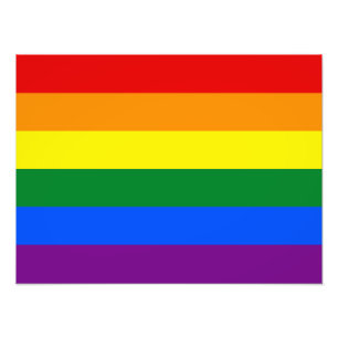 LGBTレインボーゲイプライド国旗 フォトプリント