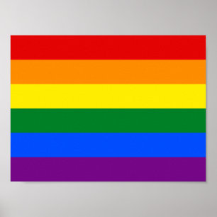 LGBTレインボーゲイプライド国旗 ポスター