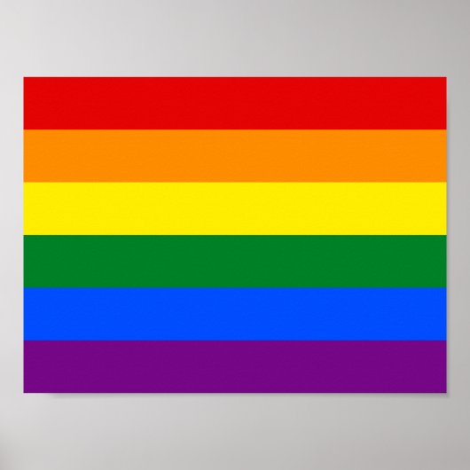 LGBTレインボーゲイプライド国旗 ポスター (正面)