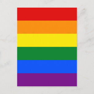 LGBTレインボーゲイプライド国旗 ポストカード