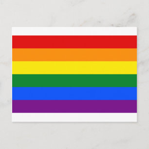 LGBTレインボーゲイプライド国旗 ポストカード