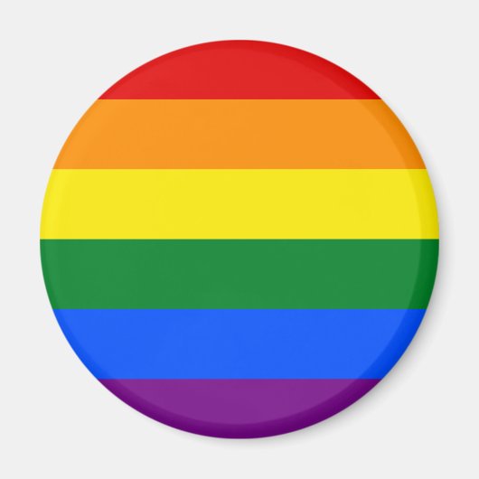 LGBTレインボーゲイプライド国旗 マグネット (正面)
