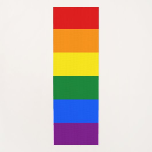 LGBTレインボーゲイプライド国旗 ヨガマット (正面)