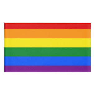 LGBTレインボーゲイプライド国旗 名札