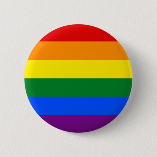 LGBTレインボーゲイプライド国旗 缶バッジ (正面)