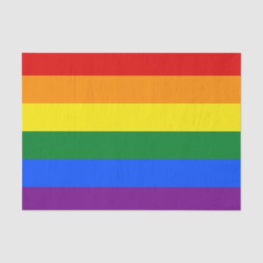 LGBTレインボーゲイプライド国旗 薄葉紙 (正面)