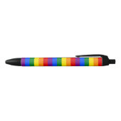 LGBTレインボーゲイプライド国旗 黒ボールペン (トップ)