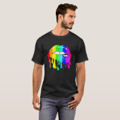 LGBTレインボーシャツリッププライドゲイ同性愛レズビ Tシャツ (正面フル)