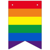 Lgbtレインボーストライプゲイプライド バンティングフラッグ (第1の旗)