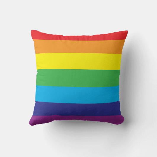 LgbtレインボーストライプズLgbt クッション (裏面)