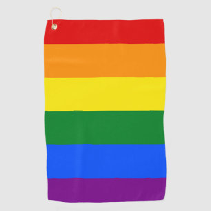LGBTレインボーストライプ ゴルフタオル