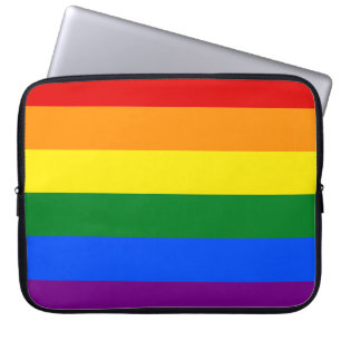 LGBTレインボーストライプ ラップトップスリーブ