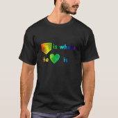 LGBTレインボーソフトボール野球ホームはH Tシャツ (正面)
