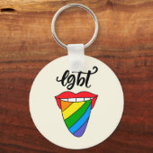 LGBTレインボータン キーホルダー (正面)