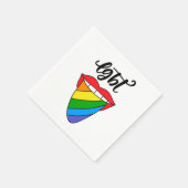 LGBTレインボータン スタンダードカクテルナプキン (角)