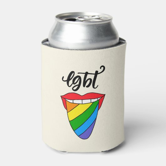 LGBTレインボータン 缶クーラー (缶正面)