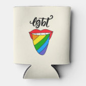 LGBTレインボータン 缶クーラー (正面)