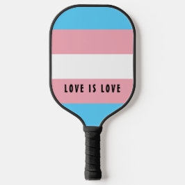 LGBTレインボートランスエンダープライドフラグカスタム文字 ピックルボールラケット