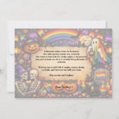 🕷️🌈LGBTレインボーハントハウスカード 招待状 (裏面)