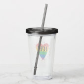 LGBTレインボーハート アクリルタンブラー (裏面)