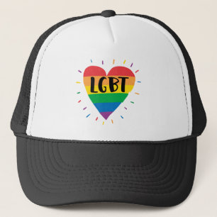 LGBTレインボーハート キャップ
