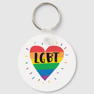 LGBTレインボーハート キーホルダー