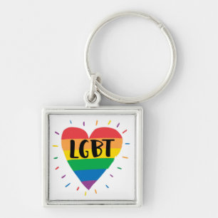 LGBTレインボーハート キーホルダー