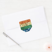 lgbtレインボーハート スクエアシール (封筒)