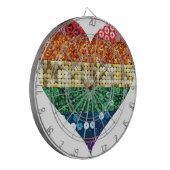 lgbtレインボーハート ダーツボード (正面左)