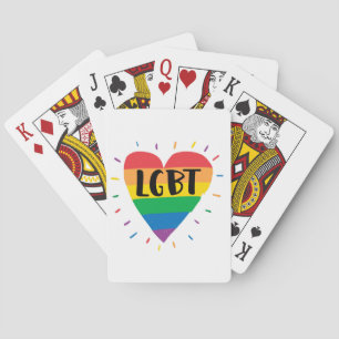 LGBTレインボーハート トランプ