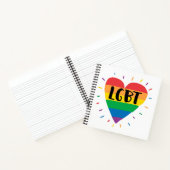 LGBTレインボーハート ノートブック (内部)