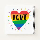 LGBTレインボーハート ノートブック (裏面)