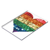 lgbtレインボーハート ノートブック (左側)