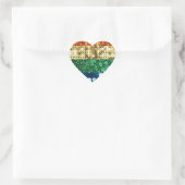 lgbtレインボーハート ハートシール (バッグ)
