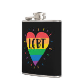 LGBTレインボーハート フラスク (左)