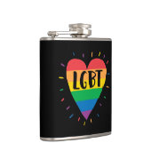 LGBTレインボーハート フラスク (右)