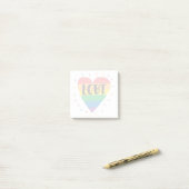 LGBTレインボーハート ポストイット (デスク上)