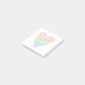 LGBTレインボーハート ポストイット (アングル)