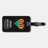 LGBTレインボーハート ラゲッジタグ (裏面横)