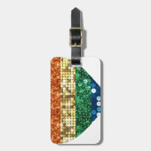 lgbtレインボーハート ラゲッジタグ (正面縦)