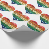 lgbtレインボーハート ラッピングペーパー (角)
