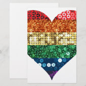 lgbtレインボーハート 便箋 (正面/裏面)